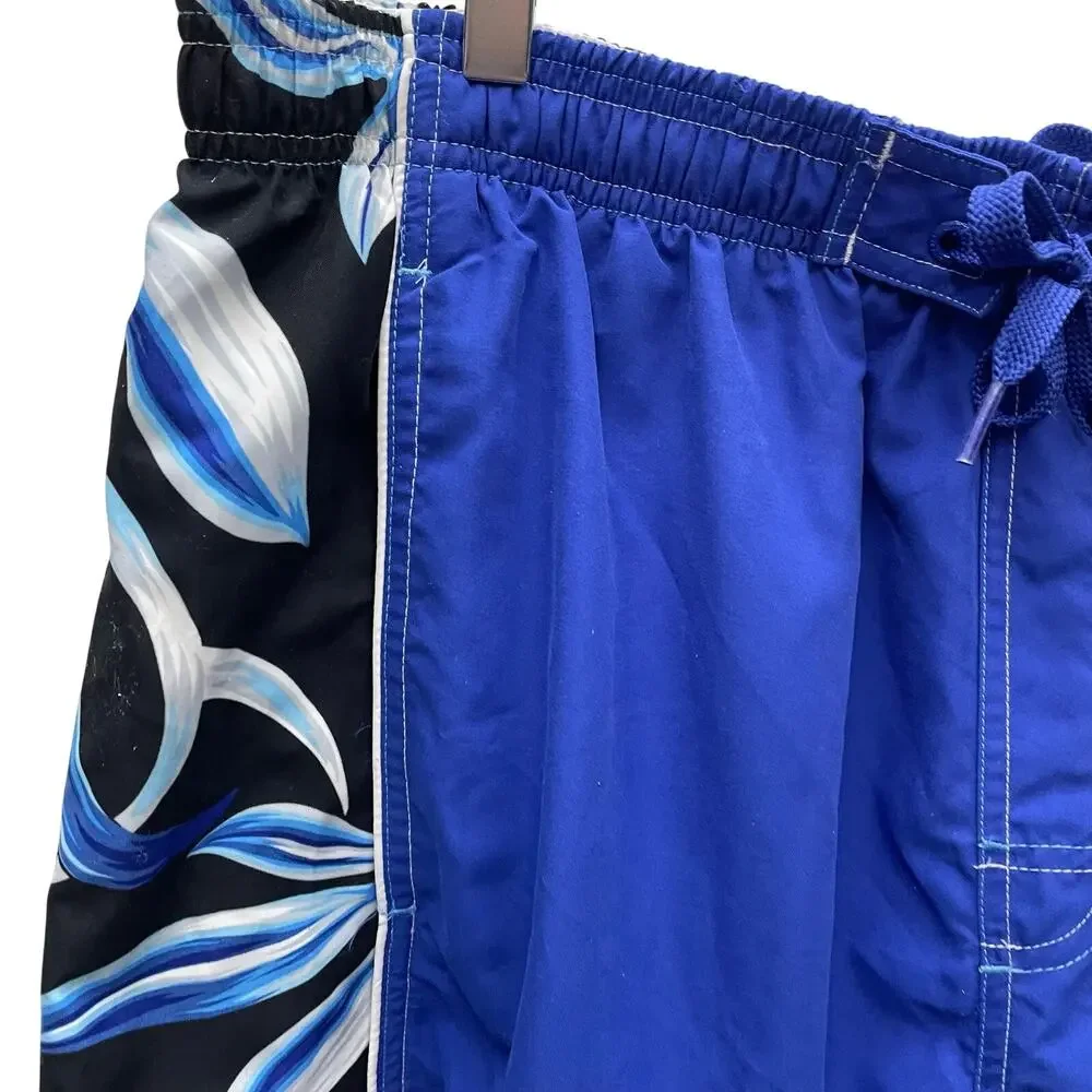 Speedo Cobalt Blue Swim Trunks Waterproof Pocket Size XL NWT